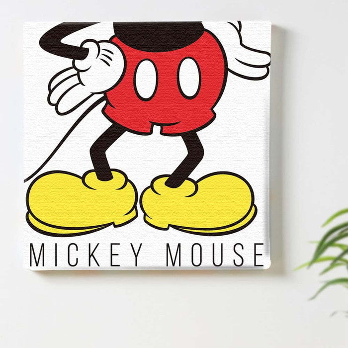 ミッキー ディズニー Mickey Mouse Mサイズ 30cm×30cm アートパネル ファブリックパネル アートボード インテリアパネル 壁掛け 日本製 ラッピング付き lib-dsn-0229-m