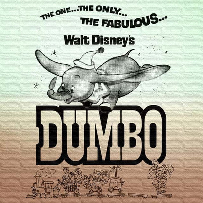 ダンボ ディズニー Mサイズ 30cm×30cm アートパネル ファブリックパネル アートボード 壁掛け 日本製 ラッピング付き 店舗 カフェ ラウンジ ロビー ホテル 法人 lib-dsn-0245-mの画像