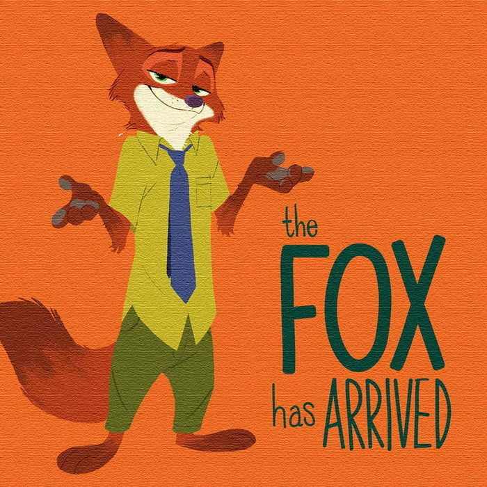 ニック ワイルド キツネ ズートピア ディズニー dsn-0318 ズートピア Mサイズ 30cm×30cm アートパネル ファブリックパネル アートボード 壁掛け 日本製 ラッピング付き 店舗 カフェ ラウンジ ロビー ホテル 法人 lib-dsn-0318-mの画像