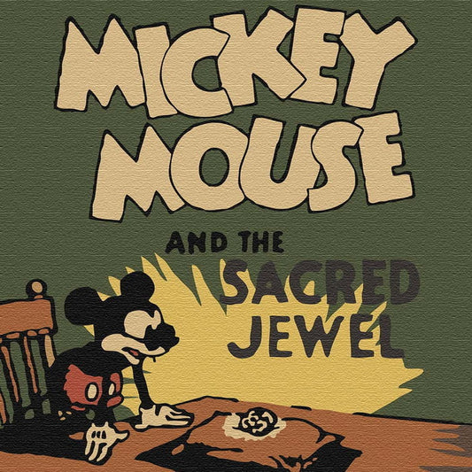 ミッキーマウス dsny-1710-13 Mサイズ 30cm×30cm ディズニー アートパネル ファブリックパネル アートボード 壁掛け 日本製 ラッピング付き 店舗 カフェ ラウンジ ロビー ホテル 法人 lib-dsny-1710-13-mの画像