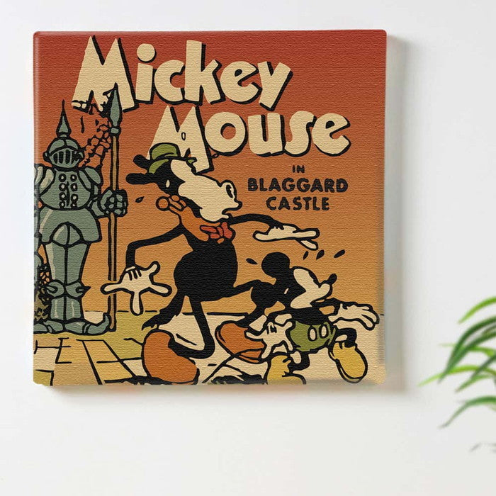 ミッキーマウス ウォールデコ dsny-1710-18 Mサイズ 30cm×30cm ディズニー アートパネル ファブリックパネル アートボード 壁掛け 日本製 ラッピング付き 店舗 カフェ ラウンジ ロビー ホテル 法人 lib-dsny-1710-18-mの画像