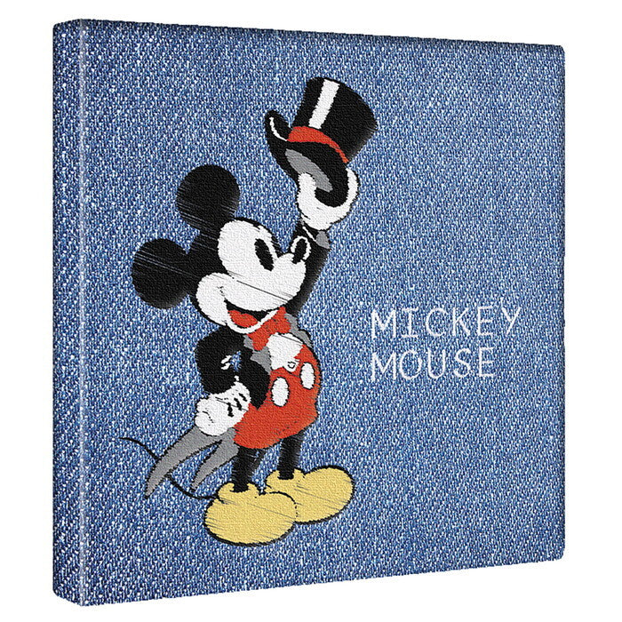 ミッキー ディズニー Mickey Mouse Mサイズ 30cm×30cm アートパネル ファブリックパネル アートボード 壁掛け 日本製 ラッピング付き 店舗 カフェ ラウンジ ロビー ホテル 法人  lib-dsny-2307-01の画像