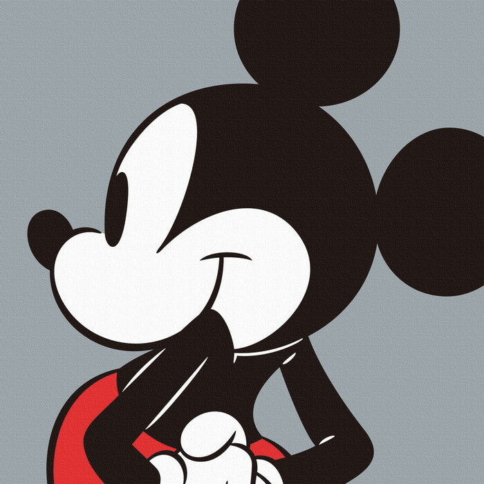 ミッキー ディズニー Mickey Mouse Mサイズ 30cm×30cm アートパネル ファブリックパネル アートボード 壁掛け 日本製 ラッピング付き 店舗 カフェ ラウンジ ロビー ホテル 法人  lib-dsny-2307-02の画像