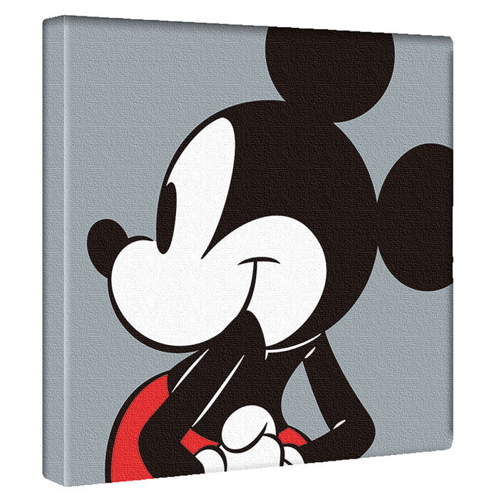 ミッキー ディズニー Mickey Mouse Mサイズ 30cm×30cm アートパネル ファブリックパネル アートボード 壁掛け 日本製 ラッピング付き 店舗 カフェ ラウンジ ロビー ホテル 法人  lib-dsny-2307-02の画像