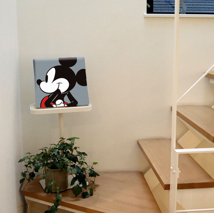 ミッキー ディズニー Mickey Mouse Mサイズ 30cm×30cm アートパネル ファブリックパネル アートボード 壁掛け 日本製 ラッピング付き 店舗 カフェ ラウンジ ロビー ホテル 法人  lib-dsny-2307-02の画像