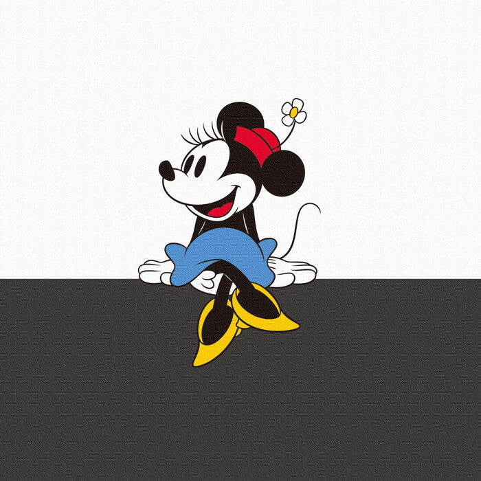 ミニー ディズニー Mickey Mouse Mサイズ 30cm×30cm アートパネル ファブリックパネル アートボード 壁掛け 日本製 ラッピング付き 店舗 カフェ ラウンジ ロビー ホテル 法人  lib-dsny-2307-03の画像