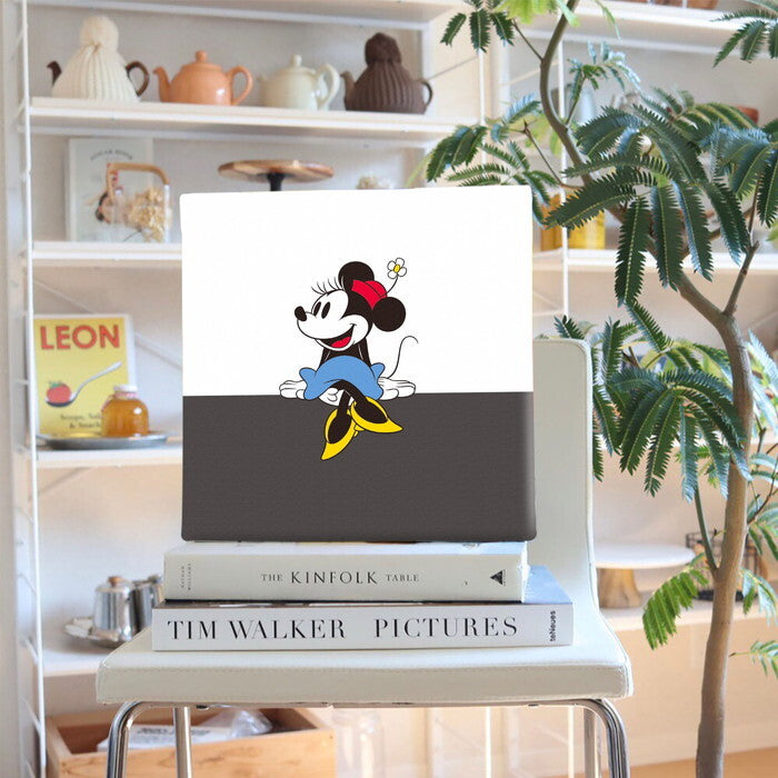 ミニー ディズニー Mickey Mouse Mサイズ 30cm×30cm アートパネル ファブリックパネル アートボード 壁掛け 日本製 ラッピング付き 店舗 カフェ ラウンジ ロビー ホテル 法人  lib-dsny-2307-03の画像