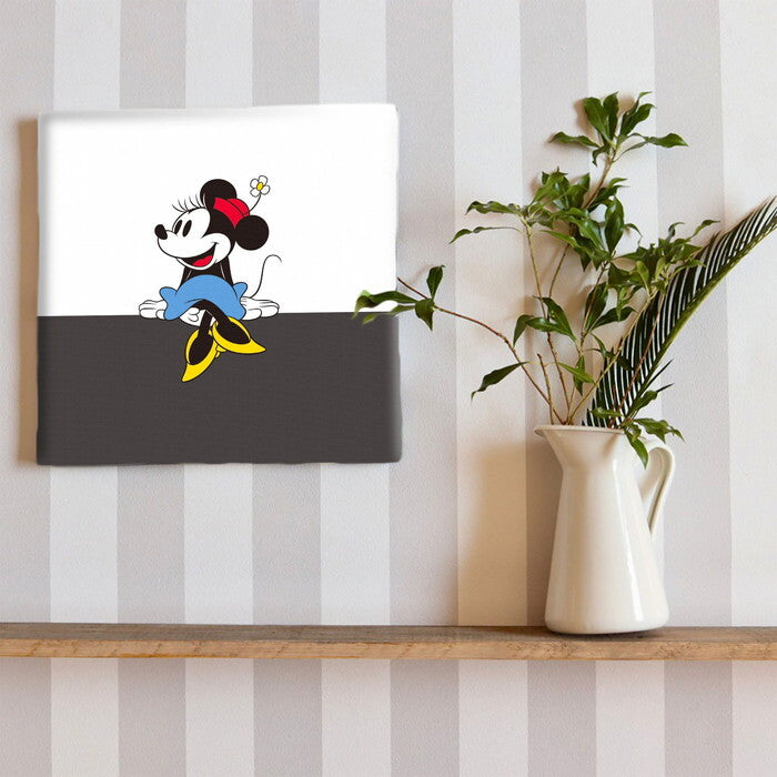 ミニー ディズニー Mickey Mouse Mサイズ 30cm×30cm アートパネル ファブリックパネル アートボード 壁掛け 日本製 ラッピング付き 店舗 カフェ ラウンジ ロビー ホテル 法人  lib-dsny-2307-03の画像