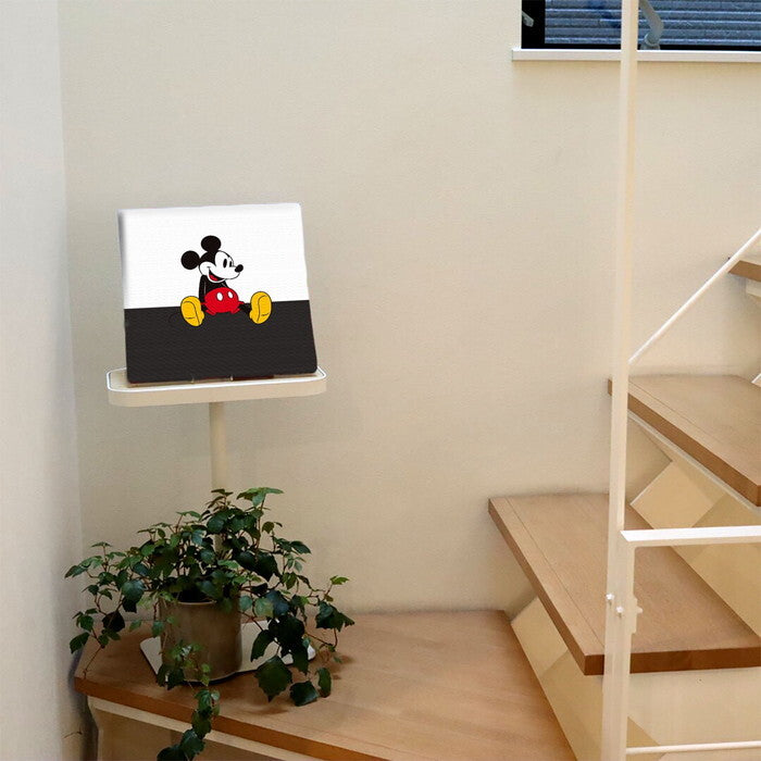 ミッキー ディズニー Mickey Mouse Mサイズ 30cm×30cm アートパネル ファブリックパネル アートボード 壁掛け 日本製 ラッピング付き 店舗 カフェ ラウンジ ロビー ホテル 法人  lib-dsny-2307-04の画像