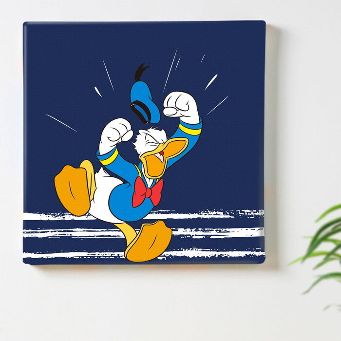 ドナルド ダッグ ディズニー Mickey Mouse Mサイズ 30cm×30cm アートパネル ファブリックパネル アートボード 壁掛け 日本製 ラッピング付き 店舗 カフェ ラウンジ ロビー ホテル 法人  lib-dsny-2307-05の画像