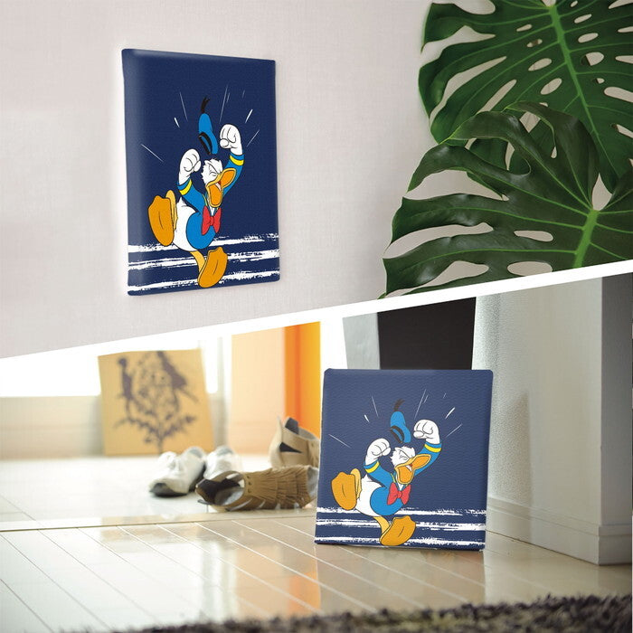 ドナルド ダッグ ディズニー Mickey Mouse Mサイズ 30cm×30cm アートパネル ファブリックパネル アートボード 壁掛け 日本製 ラッピング付き 店舗 カフェ ラウンジ ロビー ホテル 法人  lib-dsny-2307-05の画像