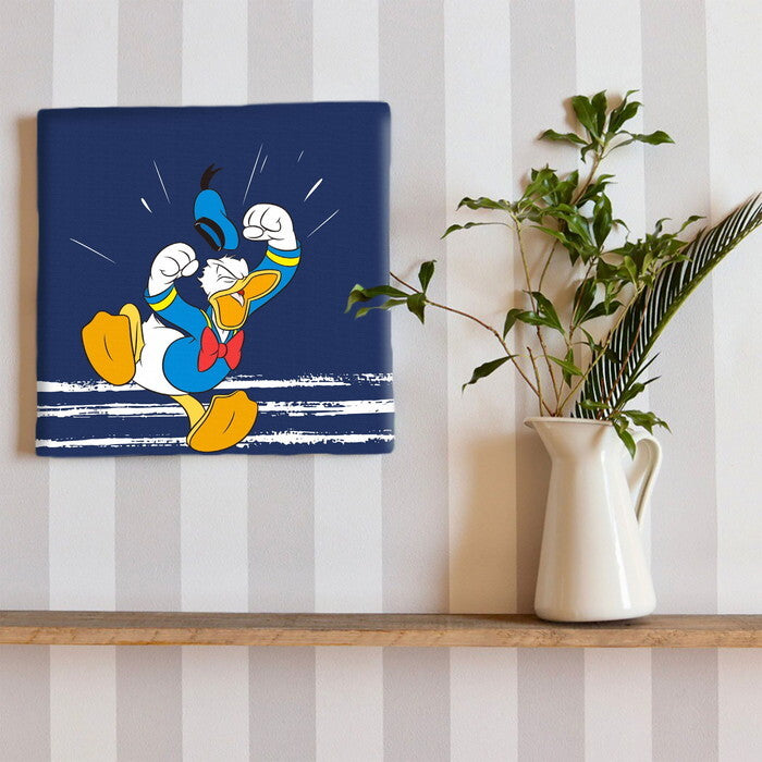 ドナルド ダッグ ディズニー Mickey Mouse Mサイズ 30cm×30cm アートパネル ファブリックパネル アートボード 壁掛け 日本製 ラッピング付き 店舗 カフェ ラウンジ ロビー ホテル 法人  lib-dsny-2307-05の画像