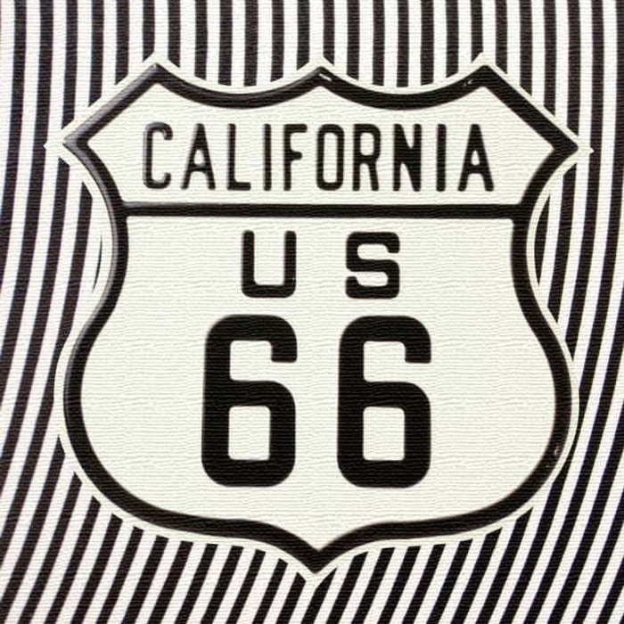 ルート66 edih XLサイズ 100cm×100cm アートパネル ファブリックパネル アートボード 壁掛け 日本製 ラッピング付き 店舗 カフェ ラウンジ ロビー ホテル 法人 lib-edi-0012-xlの画像