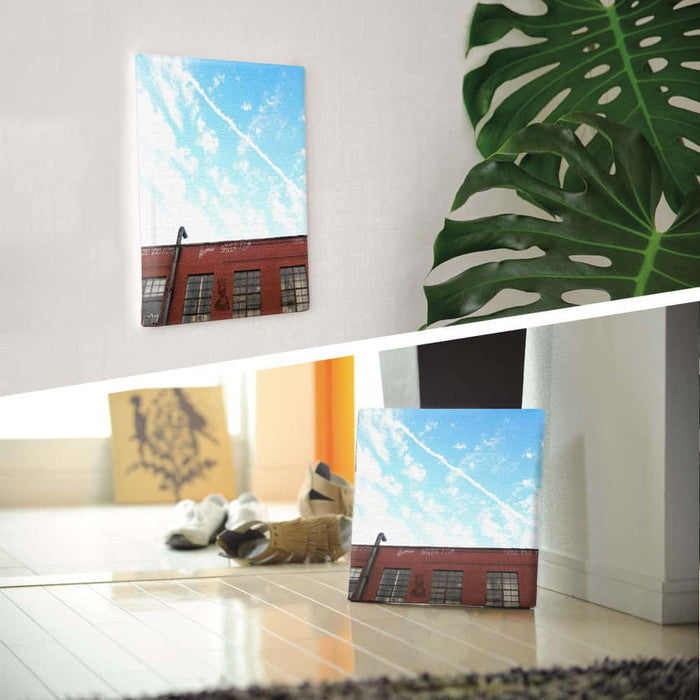 青空フォト edih Lサイズ 57cm×57cm アートパネル ファブリックパネル アートボード 壁掛け 日本製 ラッピング付き 店舗 カフェ ラウンジ ロビー ホテル 法人 lib-edi-0018-lの画像