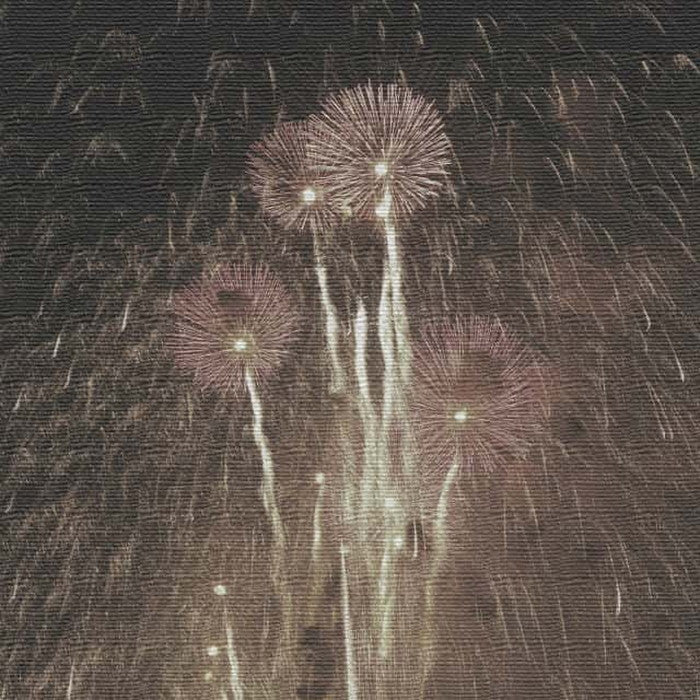 秦義之 花火 Yoshiyuki Hata Lサイズ 57cm×57cm アートパネル ファブリックパネル アートボード 壁掛け 日本製 ラッピング付き 店舗 カフェ ラウンジ ロビー ホテル 法人 lib-hat-0010-lの画像