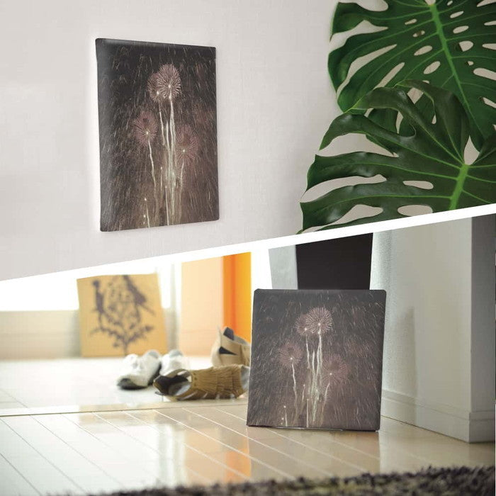 秦義之 花火 Yoshiyuki Hata Lサイズ 57cm×57cm アートパネル ファブリックパネル アートボード 壁掛け 日本製 ラッピング付き 店舗 カフェ ラウンジ ロビー ホテル 法人 lib-hat-0010-lの画像