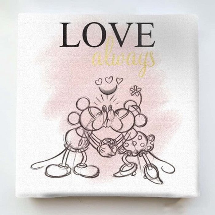 ミッキーマウス ディズニー IKEBANA 一輪挿し インテリア雑貨 アートパネル ミニーマウス カップル ラッピング付き 店舗 カフェ ラウンジ ロビー ホテル 法人 lib-ike-dsny-2106-07の画像