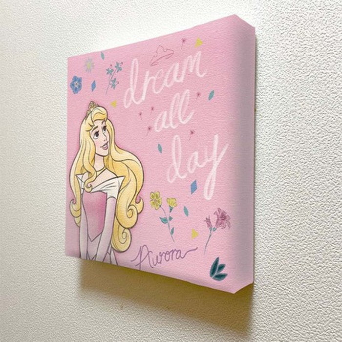 オーロラ姫 IKEBANA 一輪挿し アートパネル ディズニープリンセス 眠れる森の美女 ラッピング付き 店舗 カフェ ラウンジ ロビー ホテル 法人 lib-ike-dsny-2106-16の画像