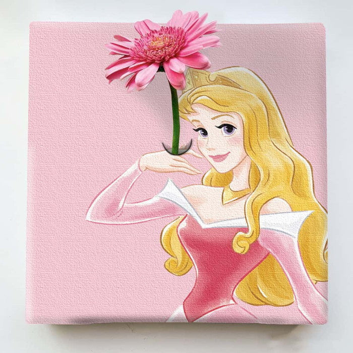 オーロラ姫 IKEBANA アートパネル ディズニープリンセス 眠れる森 美女 アートパネル ラッピング付き 店舗 カフェ ラウンジ ロビー ホテル 法人 lib-ike-dsny-2106-27の画像