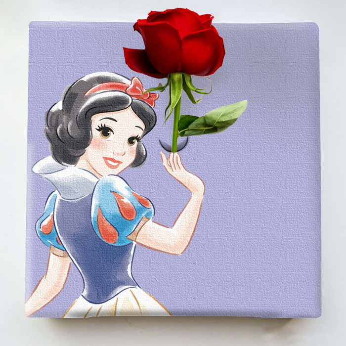 白雪姫 IKEBANA アートパネル キャンバス ディズニープリンセス アートパネル ラッピング付き 店舗 カフェ ラウンジ ロビー ホテル 法人 lib- ike-dsny-2106-28の画像