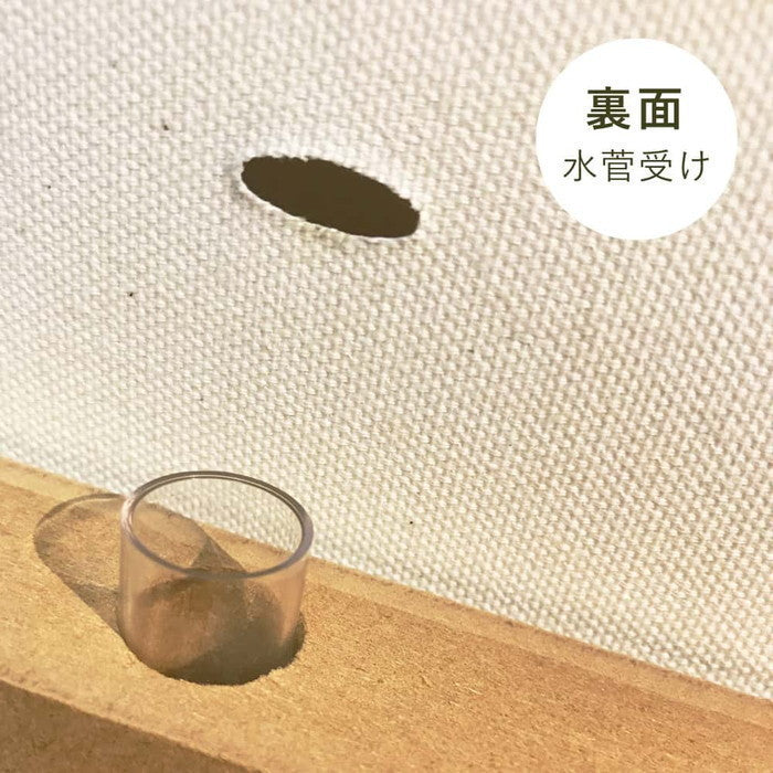 IKEBANA-01-05 生きてるインテリア 30×30×2.7cm アートパネル ファブリックパネル アートボード 壁掛け 日本製 ラッピング付き 店舗 カフェ ラウンジ ロビー ホテル 法人 lib-IKEBANA-01-05の画像