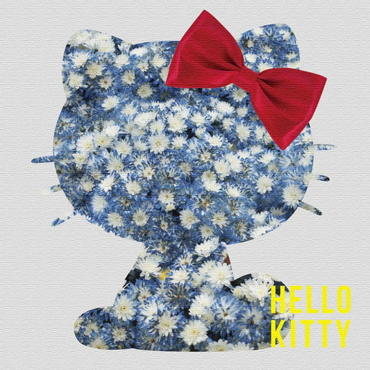 ハローキティ キティちゃん HELLO KITY Mサイズ 30cm×30cm アートパネル ファブリックパネル アートボード インテリアパネル 壁掛け 日本製 ラッピング付き lib-kty-0011-m