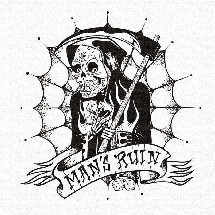 オイルショックデザインズ ol-8387-mans-ruin Sサイズ 15cm×15cm アートパネル ファブリックパネル アートボード 壁掛け 日本製 ラッピング付き 店舗 カフェ ラウンジ ロビー ホテル 法人 lib-ol-8387-mans-ruin-sの画像