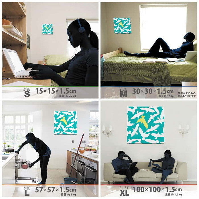 北欧 アート アンティーク NORDIC XLサイズ 100cm×100cm アートパネル ファブリックパネル アートボード 壁掛け 日本製 ラッピング付き 店舗 カフェ ラウンジ ロビー ホテル 法人 lib-pat-0003-xlの画像