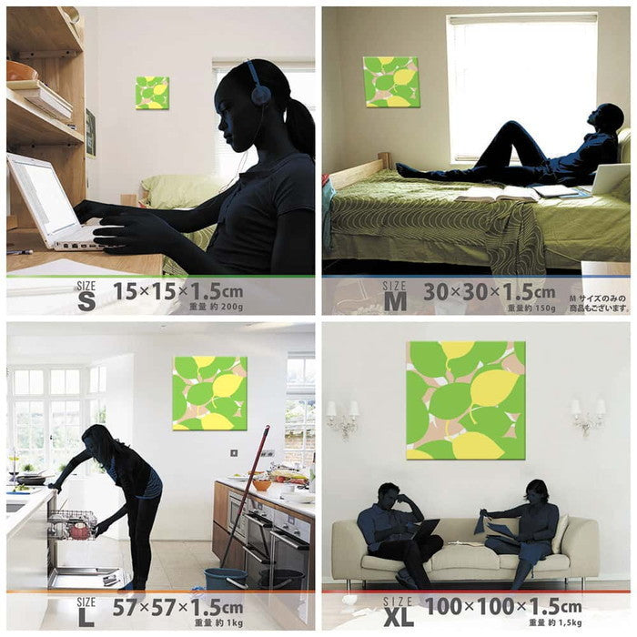 北欧 アート NORDIC XLサイズ 100cm×100cm アートパネル ファブリックパネル アートボード 壁掛け 日本製 ラッピング付き 店舗 カフェ ラウンジ ロビー ホテル 法人 lib-pat-0021-xlの画像