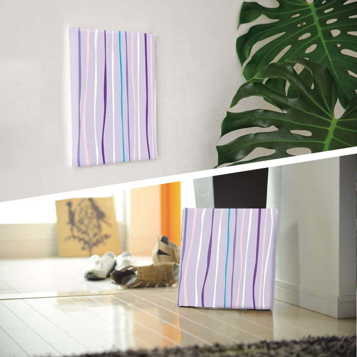 ストライプ STRIPE Mサイズ 30cm×30cm アートパネル ファブリックパネル アートボード 壁掛け 日本製 ラッピング付き 店舗 カフェ ラウンジ ロビー ホテル 法人 lib-pat-0039-mの画像