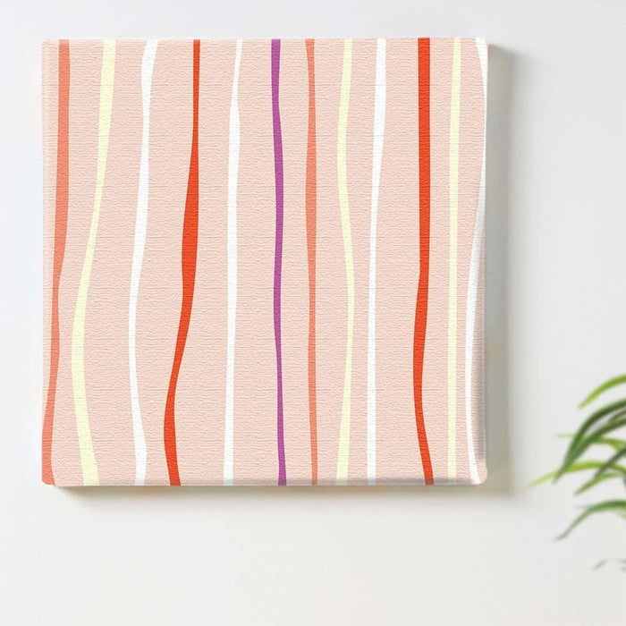 ストライプ ポップ STRIPE Sサイズ 15cm×15cm アートパネル ファブリックパネル アートボード インテリアパネル 壁掛け 日本製 ラッピング付き lib-pat-0040-s