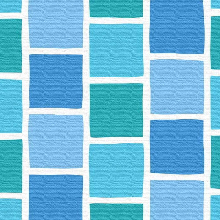 青 タイルモチーフ SIMPLE XLサイズ 100cm×100cm アートパネル ファブリックパネル アートボード 壁掛け 日本製 ラッピング付き 店舗 カフェ ラウンジ ロビー ホテル 法人 lib-pat-0116-xlの画像