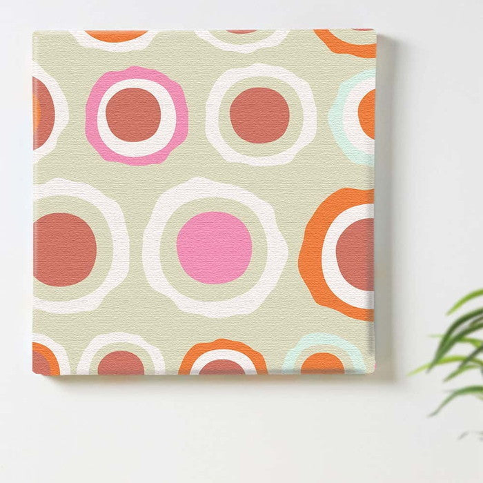 水玉 SIMPLE Lサイズ 57cm×57cm アートパネル ファブリックパネル アートボード 壁掛け 日本製 ラッピング付き 店舗 カフェ ラウンジ ロビー ホテル 法人 lib-pat-0147-lの画像