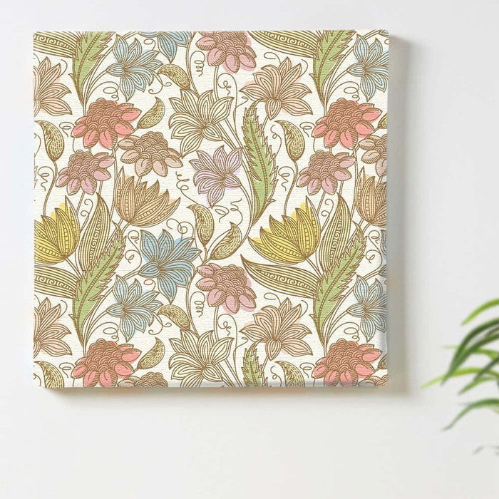 北欧 花 北欧テイスト Sサイズ 15cm×15cm アートパネル ファブリックパネル アートボード 壁掛け 日本製 ラッピング付き 店舗 カフェ ラウンジ ロビー ホテル 法人 lib-pat-0291-sの画像