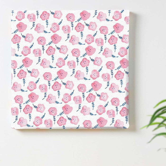 北欧テイスト 花 pat-1702-009 Lサイズ 57cm×57cm アートパネル ファブリックパネル アートボード 壁掛け 日本製 ラッピング付き 店舗 カフェ ラウンジ ロビー ホテル 法人 lib-pat-1702-009-lの画像