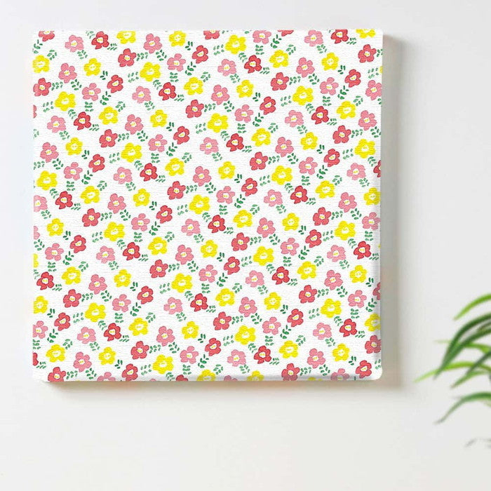 北欧テイスト 花柄 pat-1702-012 Sサイズ 15cm×15cm アートパネル ファブリックパネル アートボード 壁掛け 日本製 ラッピング付き 店舗 カフェ ラウンジ ロビー ホテル 法人 lib-pat-1702-012-sの画像