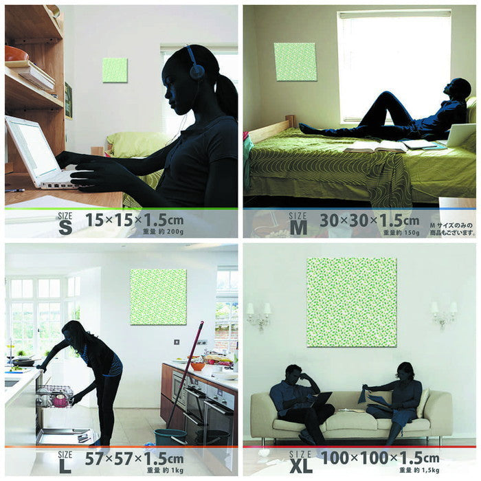 北欧テイスト pat-1702-035 Mサイズ 30cm×30cm アートパネル ファブリックパネル アートボード 壁掛け 日本製 ラッピング付き 店舗 カフェ ラウンジ ロビー ホテル 法人 lib-pat-1702-035-mの画像