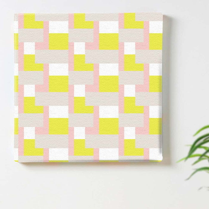 幾何学模様 patt-1803-032 Sサイズ 15cm×15cm アートパネル ファブリックパネル アートボード 壁掛け 日本製 ラッピング付き 店舗 カフェ ラウンジ ロビー ホテル 法人 lib-patt-1803-032-sの画像