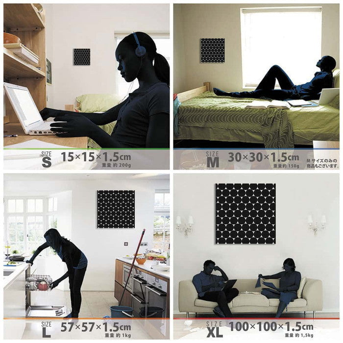 ドット柄 patt-1803-060 Lサイズ 57cm×57cm アートパネル ファブリックパネル アートボード 壁掛け 日本製 ラッピング付き 店舗 カフェ ラウンジ ロビー ホテル 法人 lib-patt-1803-060-lの画像