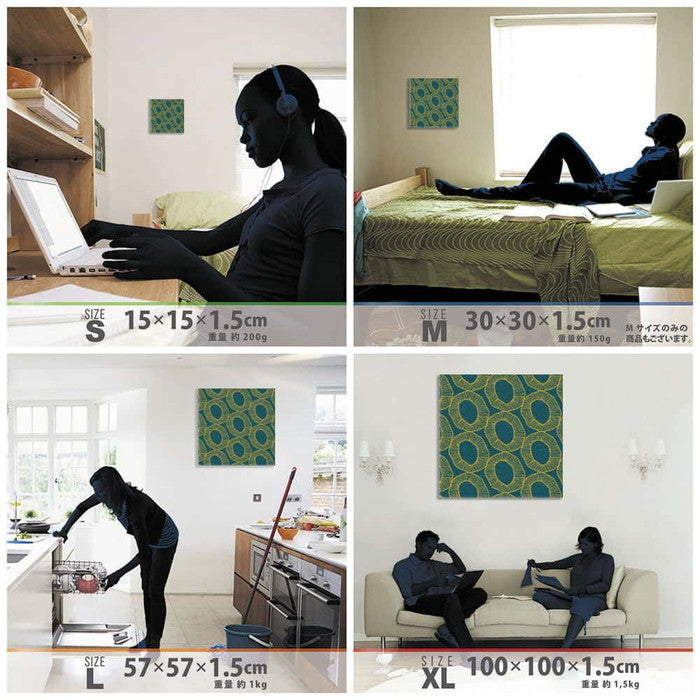 北欧 patt-1803-097 XLサイズ 100cm×100cm アートパネル ファブリックパネル アートボード 壁掛け 日本製 ラッピング付き 店舗 カフェ ラウンジ ロビー ホテル 法人 lib-patt-1803-097-xlの画像