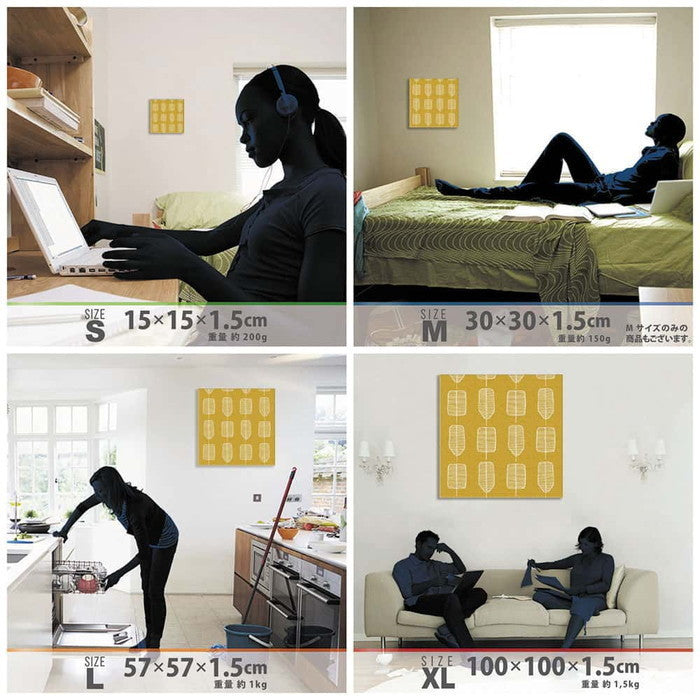 北欧 patt-1803-120 Mサイズ 30cm×30cm アートパネル ファブリックパネル アートボード 壁掛け 日本製 ラッピング付き 店舗 カフェ ラウンジ ロビー ホテル 法人 lib-patt-1803-120-mの画像