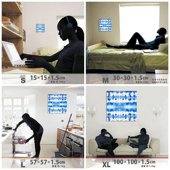 幾何学模様 patt-1803-129 XLサイズ 100cm×100cm アートパネル ファブリックパネル アートボード 壁掛け 日本製 ラッピング付き 店舗 カフェ ラウンジ ロビー ホテル 法人 lib-patt-1803-129-xlの画像