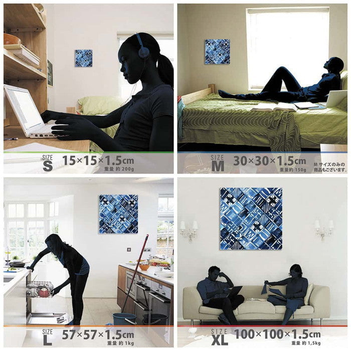 幾何学模様 patt-1803-150 XLサイズ 100cm×100cm アートパネル ファブリックパネル アートボード 壁掛け 日本製 ラッピング付き 店舗 カフェ ラウンジ ロビー ホテル 法人 lib-patt-1803-150-xlの画像