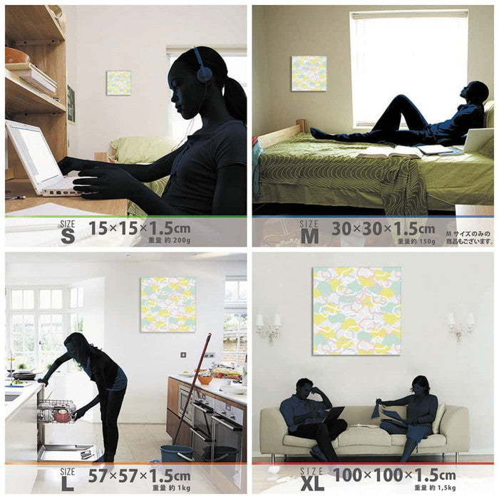 カモフラージュ柄 patt-1902-003 XLサイズ 100cm×100cm アートパネル ファブリックパネル アートボード 壁掛け 日本製 ラッピング付き 店舗 カフェ ラウンジ ロビー ホテル 法人 lib-patt-1902-003-xlの画像