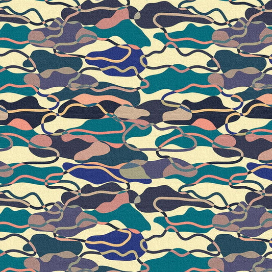 カモフラージュ柄 patt-1902-006 Mサイズ 30cm×30cm アートパネル ファブリックパネル アートボード 壁掛け 日本製 ラッピング付き 店舗 カフェ ラウンジ ロビー ホテル 法人 lib-patt-1902-006-mの画像