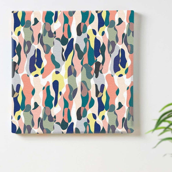 カモフラージュ柄 patt-1902-008 Lサイズ 57cm×57cm アートパネル ファブリックパネル アートボード 壁掛け 日本製 ラッピング付き 店舗 カフェ ラウンジ ロビー ホテル 法人 lib-patt-1902-008-lの画像