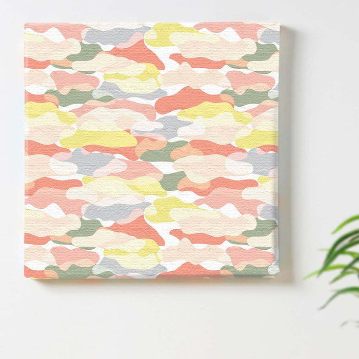 カモフラージュ柄 patt-1902-009 Sサイズ 15cm×15cm アートパネル ファブリックパネル アートボード 壁掛け 日本製 ラッピング付き 店舗 カフェ ラウンジ ロビー ホテル 法人 lib-patt-1902-009-sの画像