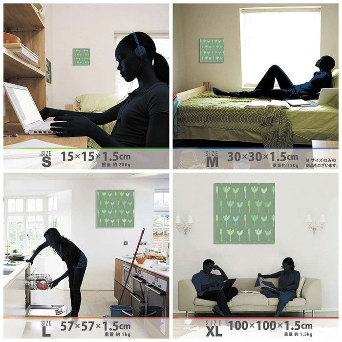 北欧 patt-1902-225 Lサイズ 57cm×57cm アートパネル ファブリックパネル アートボード 壁掛け 日本製 ラッピング付き 店舗 カフェ ラウンジ ロビー ホテル 法人 lib-patt-1902-225-lの画像