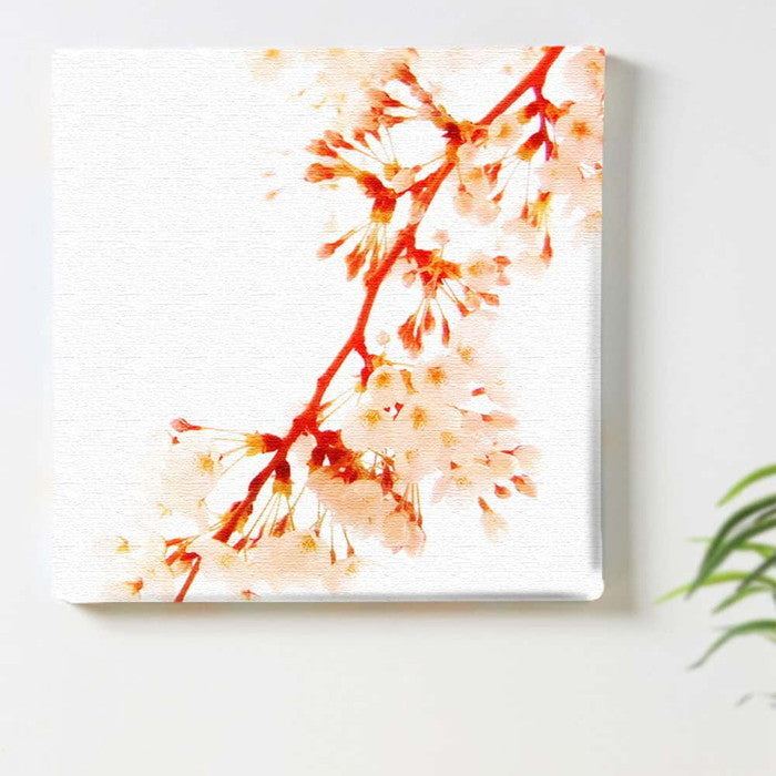 桜 FLOWER Mサイズ 30cm×30cm アートパネル ファブリックパネル アートボード インテリアパネル 壁掛け 日本製 ラッピング付き lib-pho-0045-m