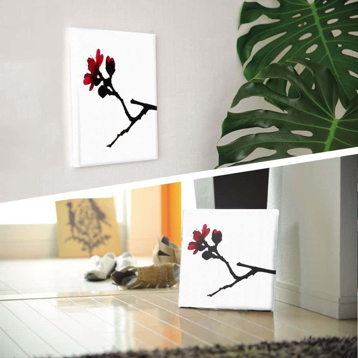 花 FLOWER Lサイズ 57cm×57cm アートパネル ファブリックパネル アートボード 壁掛け 日本製 ラッピング付き 店舗 カフェ ラウンジ ロビー ホテル 法人 lib-pho-0054-lの画像